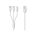 Remax RC-109th SUDA 3 in 1 Fast Charging Cable for Lightning/Micro/Type-C 1M